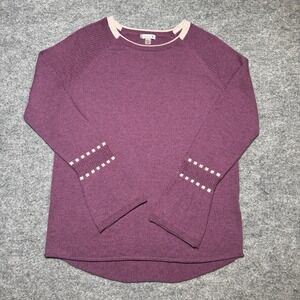 Smartwool Purple Merino Wool Blend Pullover Sweater Women's Size Medium